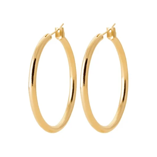 Créoles femme plaqué or 4 mm - Y0Y33VZ40