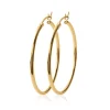 Créoles femme plaqué or 6 mm simples - YUU60