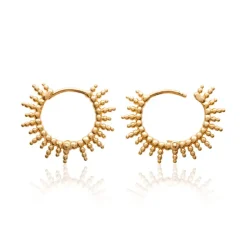 Créoles femme plaqué or 15 mm - Y6YZ500