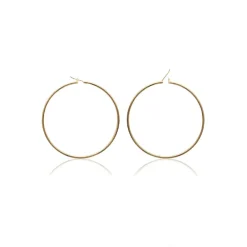 Créoles femme plaqué or 2 mm - YUUY5