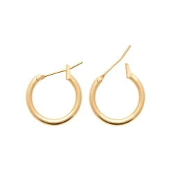 Créoles femme plaqué or 12 mm - YUUZY
