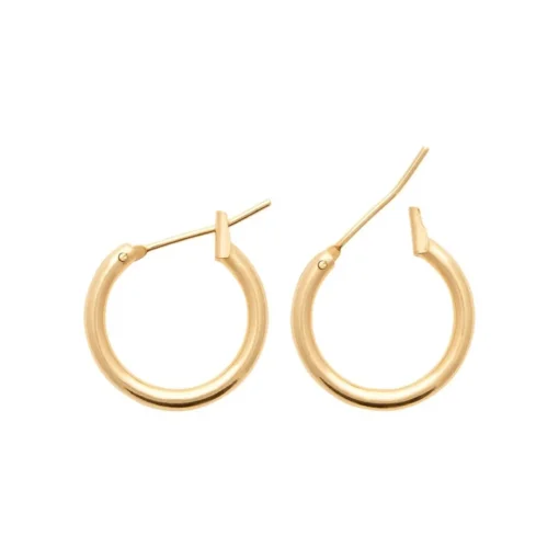 Créoles femme plaqué or 12 mm - YUUZY