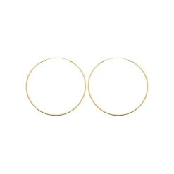 Créoles femme plaqué or 8 mm - Y0YYV0