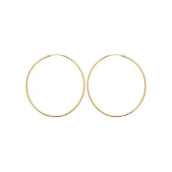 Créoles femme plaqué or 6 mm - Y0YY60