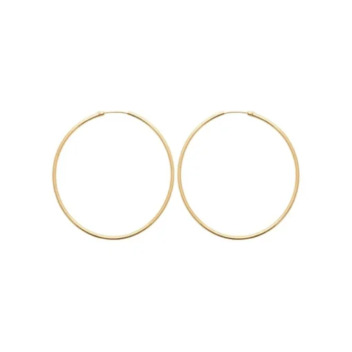Créoles femme plaqué or 6 mm - Y0YY60