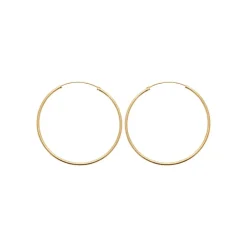 Créoles femme plaqué or 5 mm - Y0YY50
