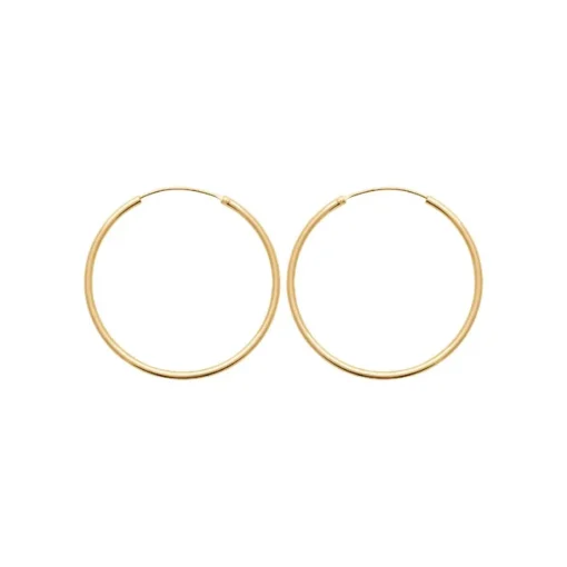 Créoles femme plaqué or 4 mm - Y0YY40
