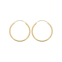 Créoles femme plaqué or 3 mm - Y0YY30