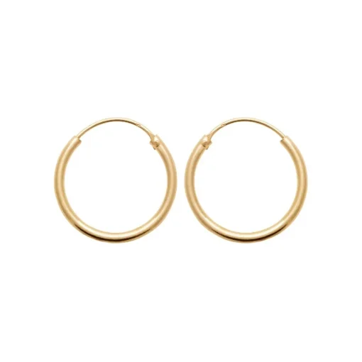 Créoles femme plaqué or 2 mm - Y0YYY0