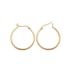 Créoles femme plaqué or 25 mm - Y633600