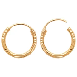 Créoles femme plaqué or 14 mm - Y0YYZZ4