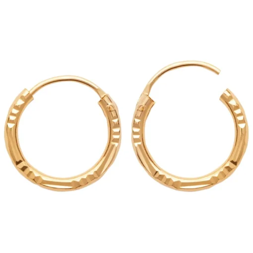 Créoles femme plaqué or 14 mm - Y0YYZZ4