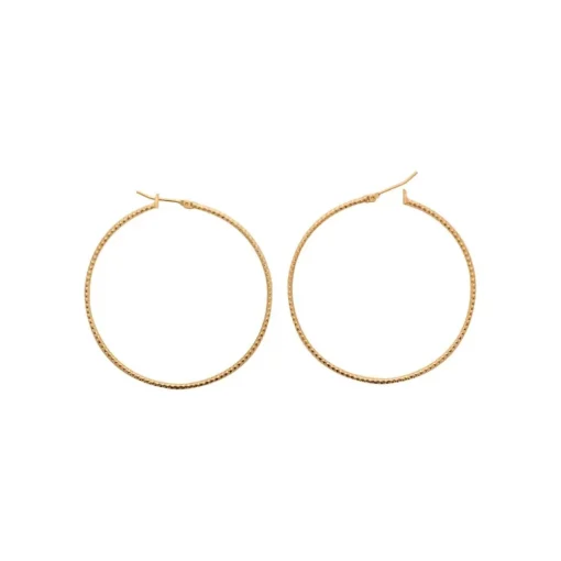 Créoles femme plaqué or 5 mm - Y6YY550