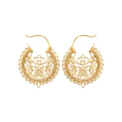 Créoles femme plaqué or 3 mm - Y6YY300