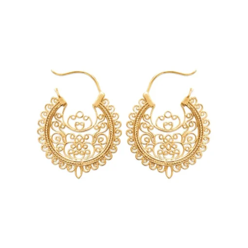 Créoles femme plaqué or 3 mm - Y6YY300