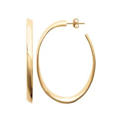 Créoles femme plaqué or 46 mm 33 mm - Y4YW