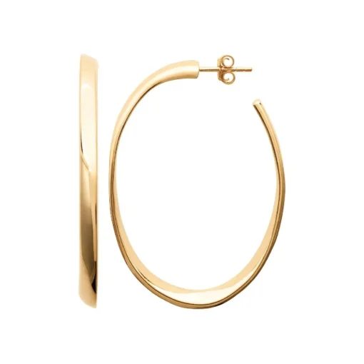 Créoles femme plaqué or 46 mm 33 mm - Y4YW