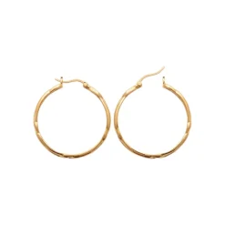 Créoles femme plaqué or 3 mm - Y633500