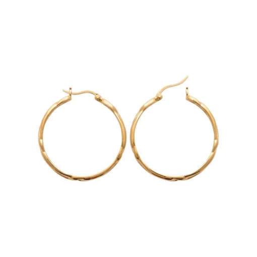 Créoles femme plaqué or 3 mm - Y633500