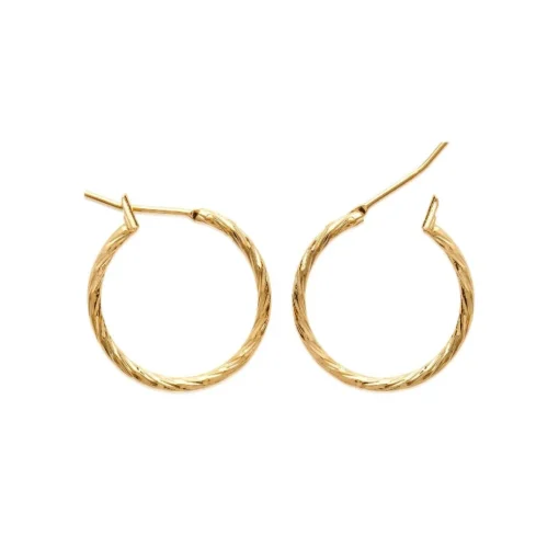 Créoles femme plaqué or 2 mm - Y6Z4UY0