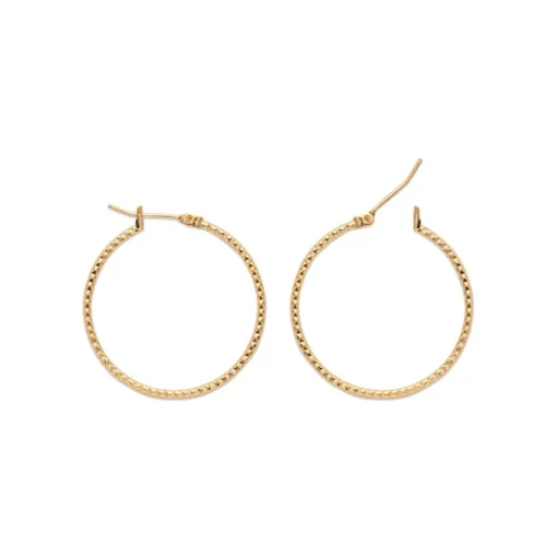 Créoles femme plaqué or 29 mm - Y6YY530