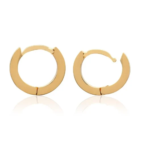 Créoles femme plaqué or 13 mm - Y6ZYZ00