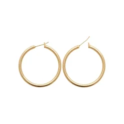 Créoles femme plaqué or 4 mm - Y0Y33VZ40