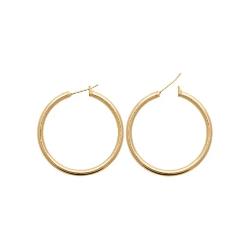 Créoles femme plaqué or 4 mm - Y0Y33VZ40