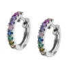 Créoles Lotus Silver Rainbow LP1993-4-1 Argent Multicolore