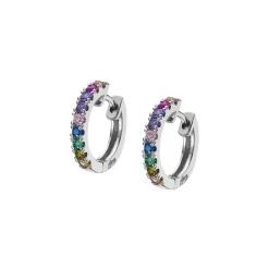 Créoles Lotus Silver Rainbow LP1993-4-1 Argent Multicolore