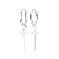 Créoles mixte argent 12 mm - Z0YZ5