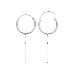 Créoles mixte argent 12 mm - Z0YZ5