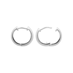 Créoles mixte argent rhodié 19 mm - W66503