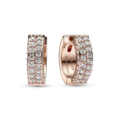 Créoles Pandora Timeless - Double Rang Pavé