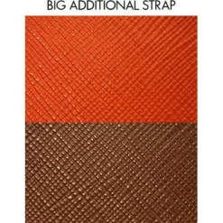 Cuir LARGE pour Bracelet My Bangle Guess UBS84024 - Cuir My Bangle Large Orange Marron Femme