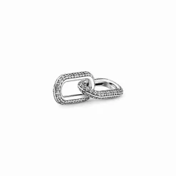 Double Link métallique Pavé argent Pandora ME