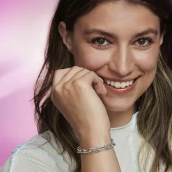 Double Link métallique Pavé argent Pandora ME