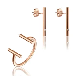 Ensemble Bijoux Femme Emily Westwood WS051R - Acier Doré rose