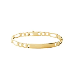 Gourmette homme plaqué or 6 mm - 633006Y0