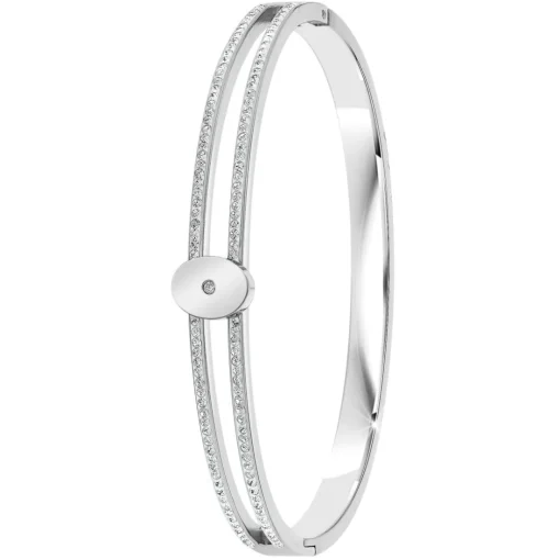 Jonc Femme So Charm - BD2922-ARGENT-DIAMANT - Bracelet Mode Argenté