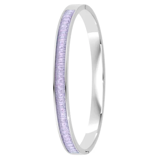 Jonc Femme So Charm - B4337-ARGENT-ROSE - Bracelet Mode Argenté