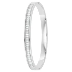 Jonc Femme So Charm - B4337-ARGENT-BLANC - Bracelet Mode Argenté