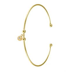 Jonc Femme So Charm - BD1143-DORE-DIAMANT - Bracelet Mode Doré