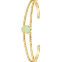 Jonc Femme So Charm - B4237-AVENTURINE - Bracelet Mode Doré