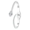 Jonc Femme So Charm - BD1886-ARGENT-DIAMANT - Bracelet Serpent Argenté