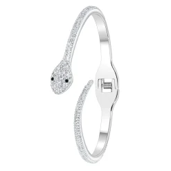 Jonc Femme So Charm - BD1886-ARGENT-DIAMANT - Bracelet Serpent Argenté