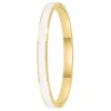 Jonc Femme So Charm - B4339-DORE-BLANC - Bracelet Email Doré
