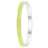 Jonc Femme So Charm - B4339-ARGENT-JAUNE - Bracelet Email Argenté