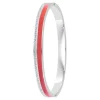Jonc Femme So Charm - B4338-ARGENT-ROUGE - Bracelet Email Argenté