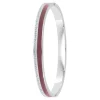 Jonc Femme So Charm - B4338-ARGENT-MARRON - Bracelet Email Argenté